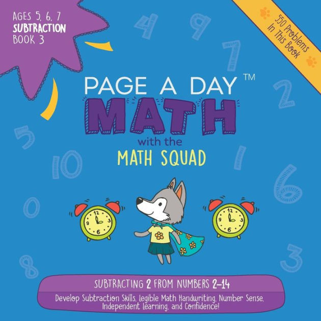 Page A Day Math: Subtraction Book 3: Subtracting 2 from the Numbers 2 ...