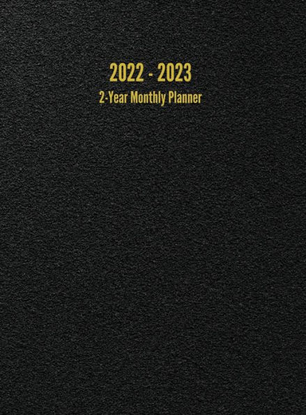 Year Monthly Planner: -Month Calendar (Black