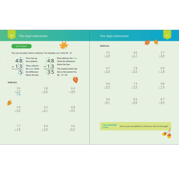 IXL Math Workbook: Grade 2 Subtraction
