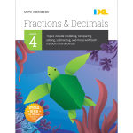 Alternative view 1 of IXL Math Workbook: Grade 4 Fractions and Decimals