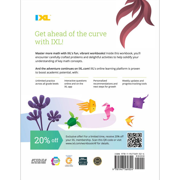 IXL Math Workbook: Grade 4 Fractions and Decimals
