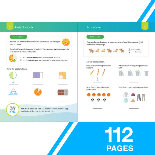 IXL Math Workbook: Grade 4 Fractions and Decimals