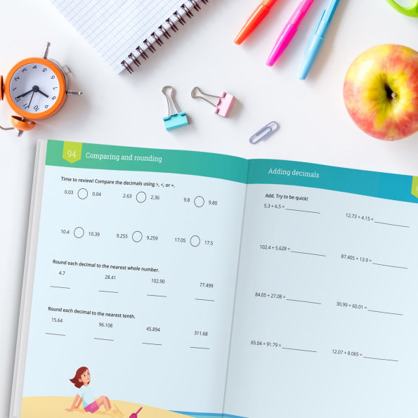 IXL Math Workbook: Grade 5 Decimals