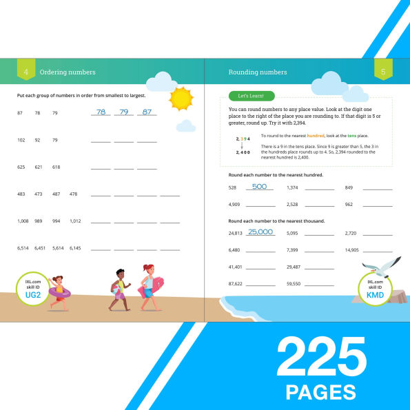 The Ultimate Grade 3 Math Workbook: Multiplication, Division, Addition, Subtraction, Fractions, Geometry, Measurement, Mixed Operations, and Word Problems for Classroom or Homeschool Curriculum