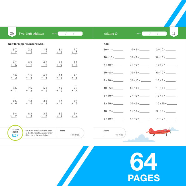 Grade 2 Addition Facts & Fluency Workbook (IXL Workbooks)