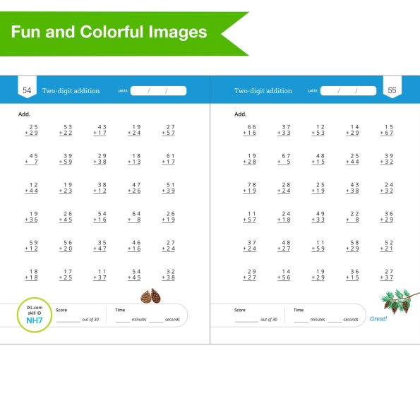 Grade 2 Addition Facts & Fluency Workbook (IXL Workbooks)