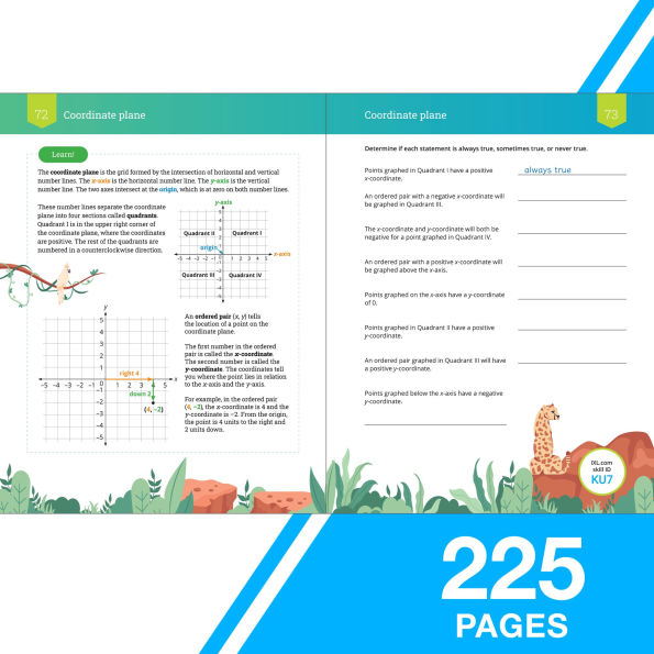 The Ultimate Grade 6 Math Workbook: Geometry, Algebra Prep, Integers, Ratios, Expressions, Equations, Statistics, Data, Probability, Fractions, Multiplication, and Long Division for Classroom or Homeschool Curriculum