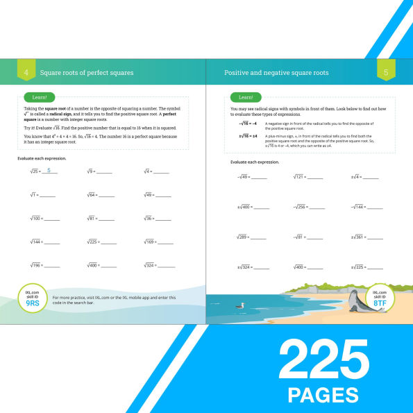 IXL Ultimate Grade 8 Math Workbook: Algebra Prep, Geometry, Multi-Step Equations, Functions, Scientific Notation, Transformations, and The Pythagorean Theorem for Classroom or Homeschool Curriculum