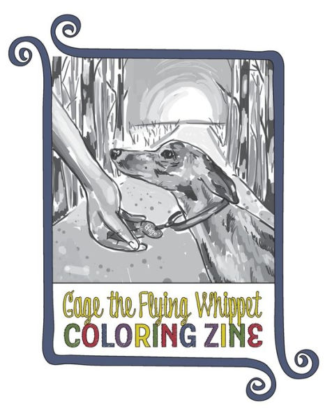 Gage the Flying Whippet Coloring Zine