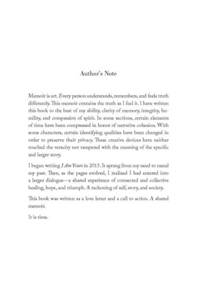 I Am Yours: A Shared Memoir