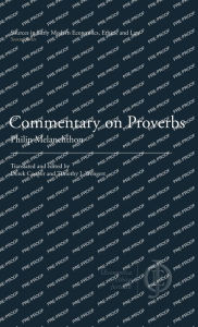 Title: Commentary on Proverbs, Author: Philip Melanchthon