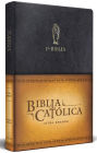 La Biblia Católica: Tamaño grande, Edición letra grande piel negra, con Virgen d e Guadalupe / Catholic Leather Bible. Large Size, Large Print, Color Black