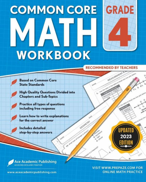 4th grade Math Workbook: CommonCore Math Workbook: