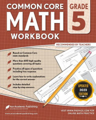 5th grade Math Workbook: CommonCore Math Workbook: