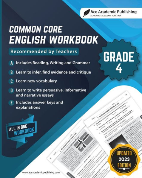 Common Core English Workbook: Grade 4:
