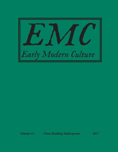 Early Modern Culture: Vol. 12