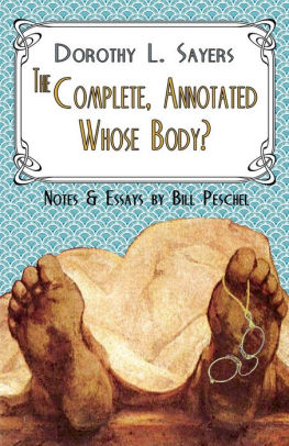 The Complete Annotated Whose Bodypaperback - 