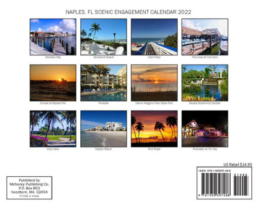 2022 Naples, Fl Wall Calendar By Elizabeth Bouras | Barnes & Noble®