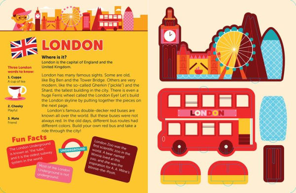Pop Out Around the World: Read, Build, and Play from New York to Beijing. An Interactive Board Book About Diversity and Cities Around the World