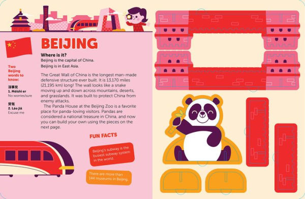 Pop Out Around the World: Read, Build, and Play from New York to Beijing. An Interactive Board Book About Diversity and Cities Around the World