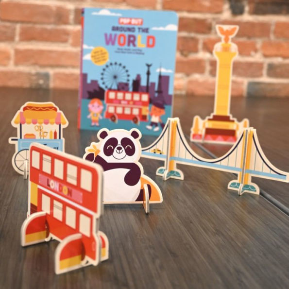 Pop Out Around the World: Read, Build, and Play from New York to Beijing. An Interactive Board Book About Diversity and Cities Around the World