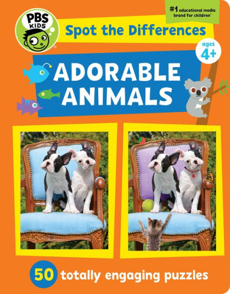 PBS KIDS Spot-the-Differences Adorable Animals: 50 Totally Engaging Puzzles