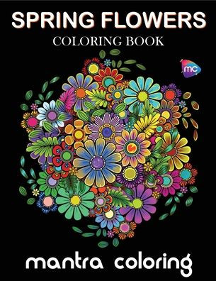 Spring Flowers Coloring Book