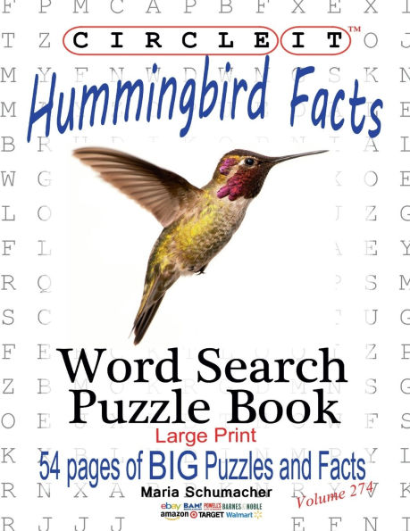 Circle It, Hummingbird Facts, Word Search, Puzzle Book