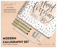 Title: Modern Calligraphy Set for Beginners: A Creative Craft Kit for Adults featuring Hand Lettering 101 Book, Brush Pens, Calligraphy Pens, and More, Author: Chalkfulloflove