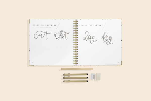 Modern Calligraphy Set for Beginners: A Creative Craft Kit for Adults featuring Hand Lettering 101 Book, Brush Pens, Calligraphy Pens, and More