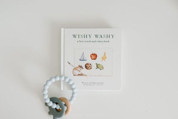 Wishy Washy: A Board Book of First Words and Colors – Paige Tate