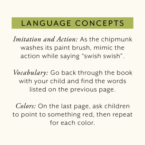Wishy Washy: Imitation Book Featuring First Words and Colors