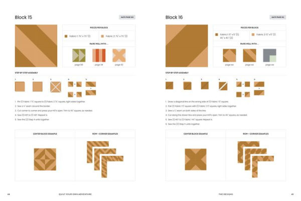 Quilt Your Own Adventure Modern Quilt Blocks & Layouts Book by Amanda  Carye- Quilt in a Day Patterns