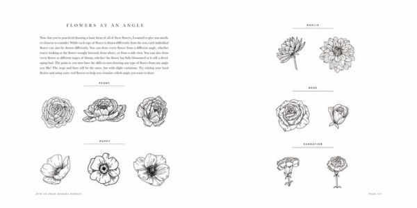 How To Draw Modern Florals (Mini): A Pocket-Sized Road Trip Book (Christmas Stocking Stuffer Edition)