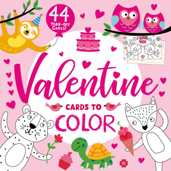 Valentine Cards to Color