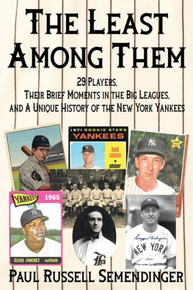 the Least Among Them: 29 Players, Their Brief Moments Big Leagues, and a Unique History of New York Yankees