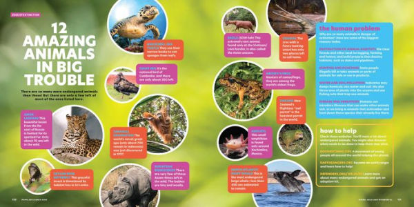 Popular Science Kids: Weird, Wild & Wonderful: 275 Amazing Animals From Tiny to Tall, Furry to Feathered, Creepy to Cute