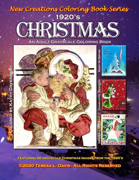 New Creations Coloring Book Series: 1920s Christmas