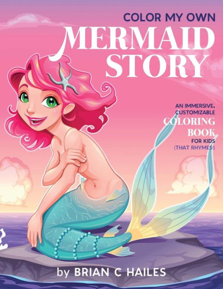 Barnes and Noble Color My Own Mermaid Story: An Immersive