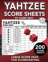Title: Yahtzee Score Sheets: 200 Large Score Pads for Scorekeeping 8.5