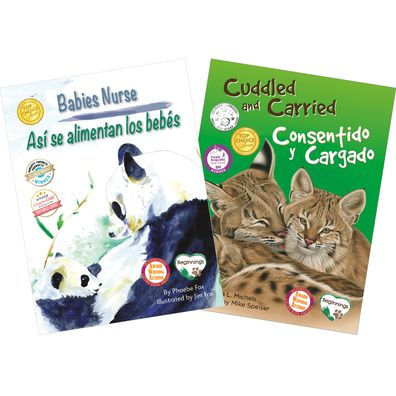 Nurtured and Nuzzled / Criados y acariciados Stroller-Bag Book Set