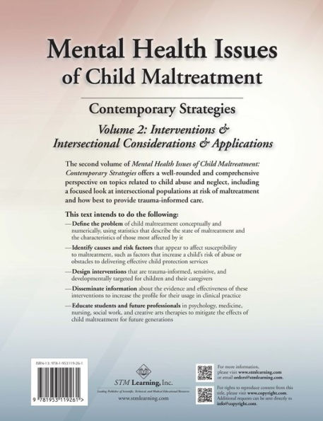 Mental Health Issues of Child Maltreatment: Contemporary Strategies, Volume 2: Interventions & Intersectional Considerations Applications