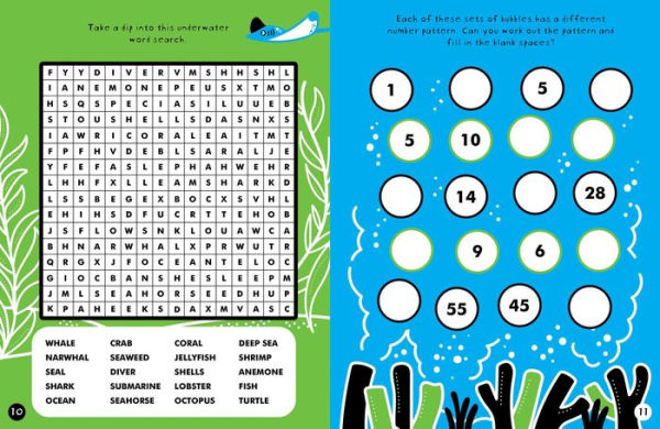 Brain Boosters Under the Sea Puzzles (with neon colors): Activities For Boosting Problem-Solving Skills