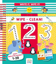Title: Write it, Wipe It! Wipe-Clean 123, Author: Little Genius Books