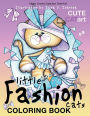 Little fashion cats. Coloring book: Cute cat art