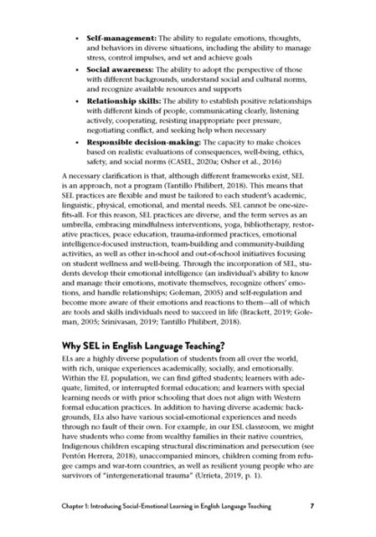 Social-Emotional Learning in the English Language Classroom: Fostering Growth, Self-Care, and Independence
