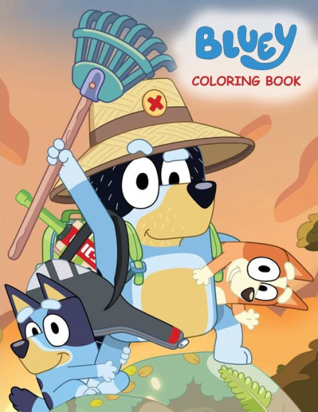 Photo 1 of Bluey Coloring Book: Big Simple Coloring Pages For Kids