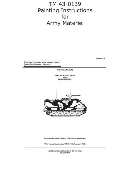 TM 43-0139 Painting Instructions for Army Materiel