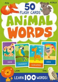 Title: Animal Words. 50 Flash Cards: Learn 100 Words!, Author: Clever Publishing