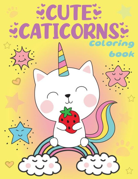 Cute Caticorns Coloring Book